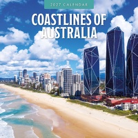 Coastlines of Australia - 2027 Red Robin Square Wall Calendar Planner