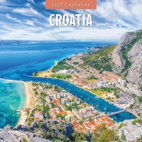 Croatia  - 2027 Red Robin Square Wall Calendar Monthly Planner