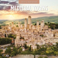 Medieval Towns - 2027 Red Robin Square Wall Calendar Monthly Planner
