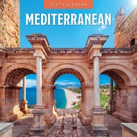 Mediterranean - 2027 Red Robin Square Wall Calendar Monthly Planner