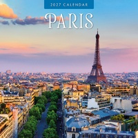 Paris - 2027 Red Robin Square Wall Calendar Monthly Planner