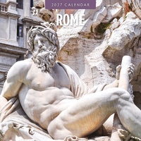 Rome - 2027 Red Robin Square Wall Calendar Monthly Planner