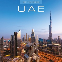 UAE  - 2027 Red Robin Square Wall Calendar Monthly Planner