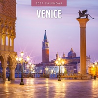 Venice - 2027 Red Robin Square Wall Calendar Monthly Planner