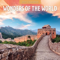 Wonders of the World - 2027 Red Robin Square Wall Calendar Monthly Planner