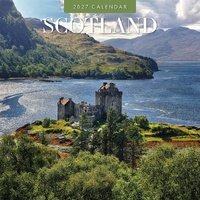 Scotland - 2027 Red Robin Square Wall Calendar Monthly Planner