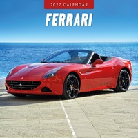 Ferrari - 2027 Red Robin Square Wall Calendar Monthly Planner