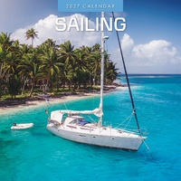 Sailing - 2027 Red Robin Square Wall Calendar Monthly Planner