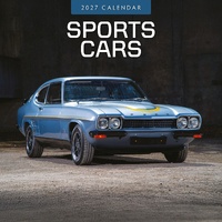 Sports Cars - 2027 Red Robin Square Wall Calendar Monthly Planner
