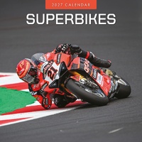 Superbikes - 2027 Red Robin Square Wall Calendar Monthly Planner