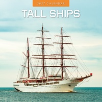 Tall Ships - 2027 Red Robin Square Wall Calendar Monthly Planner
