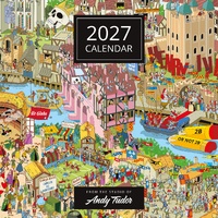 Andy Tudor Puzzle Artwork  - 2027 Red Robin Square Wall Calendar Planner