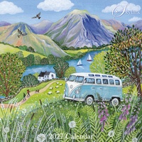 Skylark - Campervan - 2027 Red Robin Square Wall Calendar Monthly Planner