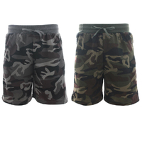 FIL Men's Camo Shorts Gym Jogging Casual Basketball Zipped Pockets Camouflage