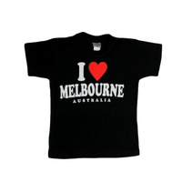 Kids T Shirt Australian Australia Day Souvenir 100% Cotton – I Love Melbourne