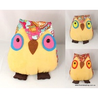 Adorable Soft Toy Stuffed Animal Room Décor Cushion Vibrant Patterns - Owl 32cm 