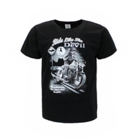 Adult T Shirt Australian Souvenir 100% Cotton - Ride Like the Tasmanian Devil