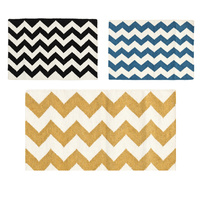 Tribe Home Wool Floor Rug Carpet Mat Chevron Zigzag Modern Pattern 60x90cm