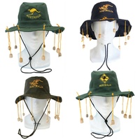 Australian Cork Hat Cotton Souvenir Adult Crocodile Dundee Fancy Dress Costume