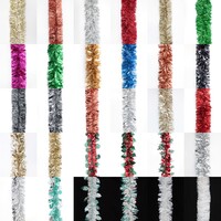 2x Luxury Christmas Tinsel Garland Full Luscious Metallic Matt Xmas