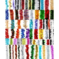 2x Christmas Tinsel Garland Xmas Sparkly Snowflakes Tree Home Decoration 2.5M