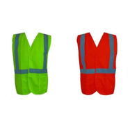 Hi-Vis Workwear Safety Vest with Reflective Tape - Orange and Lime