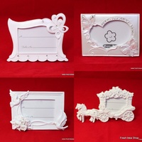 12x Place Name Card Holder/Photo Frame Wedding Favour Bomboniere Butterfly Dove