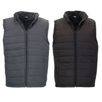 Men's Puffer Vest Lightweight Quilted Sleeveless Jacket Zip Up Outerwear