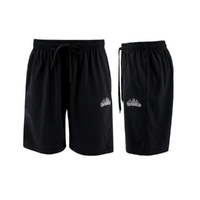 FIL Men's Cotton Shorts Casual Sleep Lounge Gym Sports Jogging - Los Angeles B [Size: 3XL] [Colour: Black]
