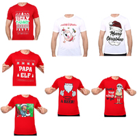 Adult Mens Christmas T Shirts 100% Cotton Xmas Tees Funny Humor Holiday Novelty