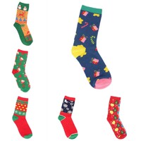 FIL Kids Christmas Socks Cotton Unisex Santa Claus Xmas Gift Holiday Girl Boy