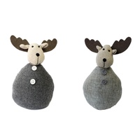 Christmas Fabric Reindeer Elk Ornament Soft Toy Paperweight XMAS Decoration 18CM
