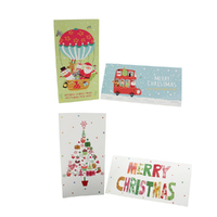 6x Christmas Card for Money Gift Card Checks Voucher Xmas