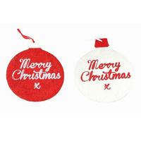 Christmas Glitter Hanging Door Wall Xmas Decoration Décor - Merry Christmas