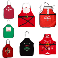 Adult Christmas Apron Funny BBQ XMAS Cooking Chef Costume
