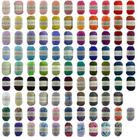 100g Knitting Yarn 3/8 Ply Super Soft Acrylic Knitting Wool Solid Multi Colours