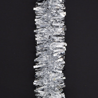 12m Christmas Tinsel Garland (4m x3) - Metallic Mixed_Silver