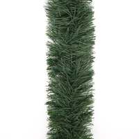 12m Christmas Tinsel Garland Extra Wide (4m x3) - Natural_Green
