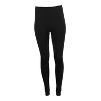 Women's Thick Fleece Seamless Thermal Leggings Stretch Pants High Waist Winter - Black Marle