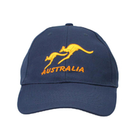 Mens Cap Unisex Hats Baseball Cotton Australia Day Souvenir/Kangaroos Navy