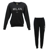 FIL Women's Tracksuit 2pc Set Loungewear Embroidered - Milan/Black