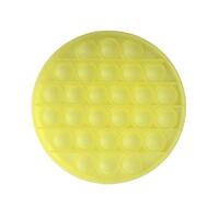 Pop Its Push It Pop Bubble Fidget Toy Sensory Stress Relief Tiktok Game Gift  - [Glow-in-dark Round - Yellow]
