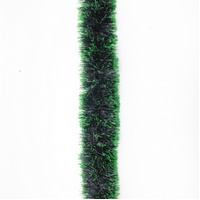 5x Luxury Christmas Tinsel Garland  2.5M  - Green Tips_Dark Green