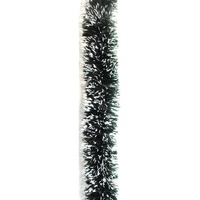 5x Luxury Christmas Tinsel Garland  2.5M - Snow Tips_Dark Green