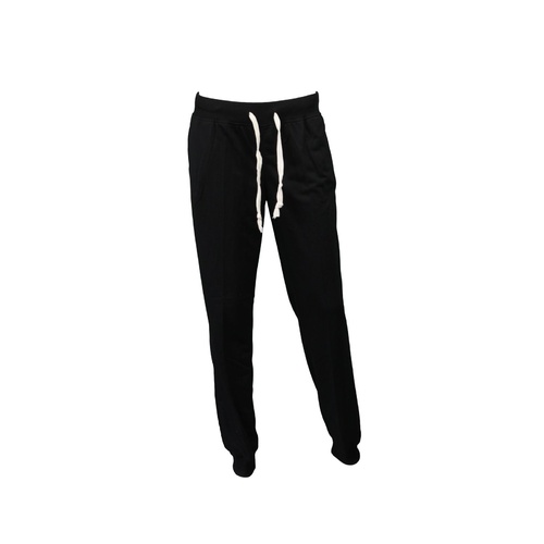 NEW women’s Track Pants Slim Cuff Trousers Sport Tracksuit Casual [Size: 8] [Colour: Black]