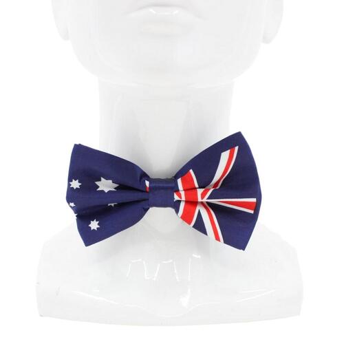 Australian Flag Bow Tie Costume Australia Aussie Day Party Dress Up Accessory
