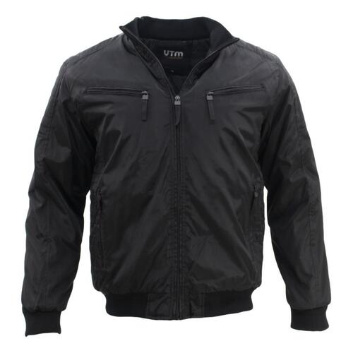 Men's Bomber Flying Pilot Jacket Winter Security Work Zipped Pockets [Size: M] [Colour: Black]