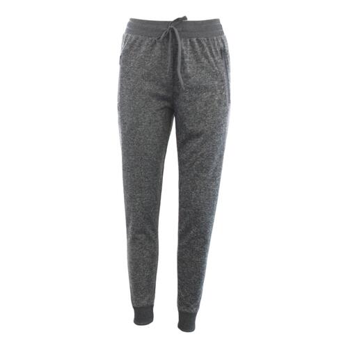 FIL Women's Jogger Track Pants Zipped Pockets Slim Cuff Gym Sports Trackies [Size: 18] [Colour: Dark Grey]