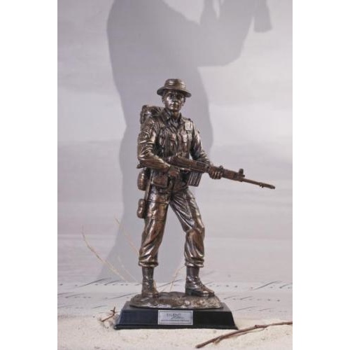 Bronze Décor Figurine ANZAC Limited Edition Silent Soldiers-Good Morning Vietnam