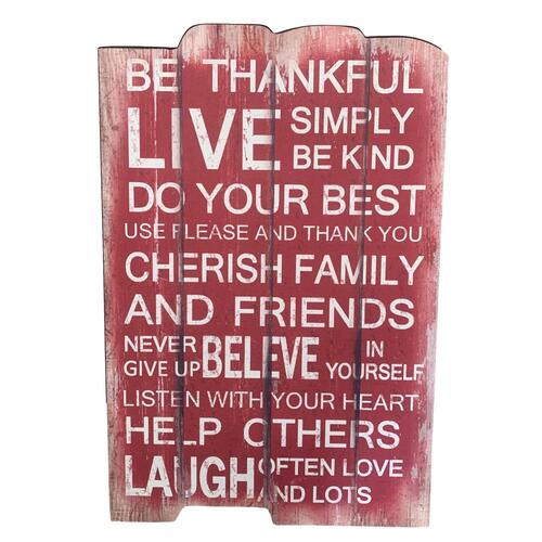 Vintage Rustic Wooden Plaque Home Wall Hanging Inspirational Decor 40x60cm